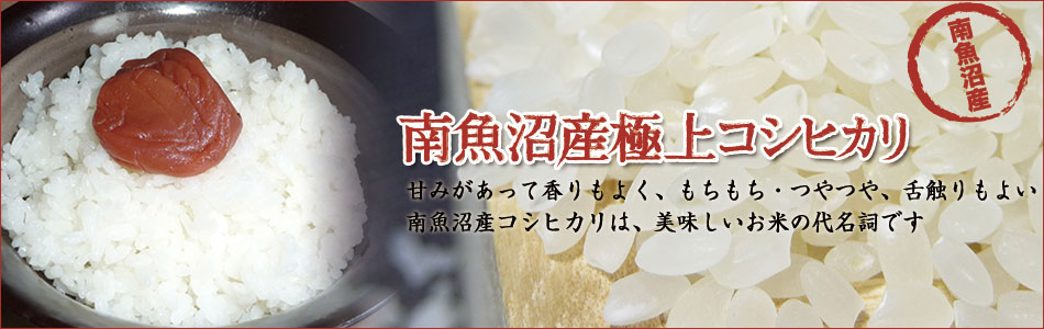魚沼産極上コシヒカリ